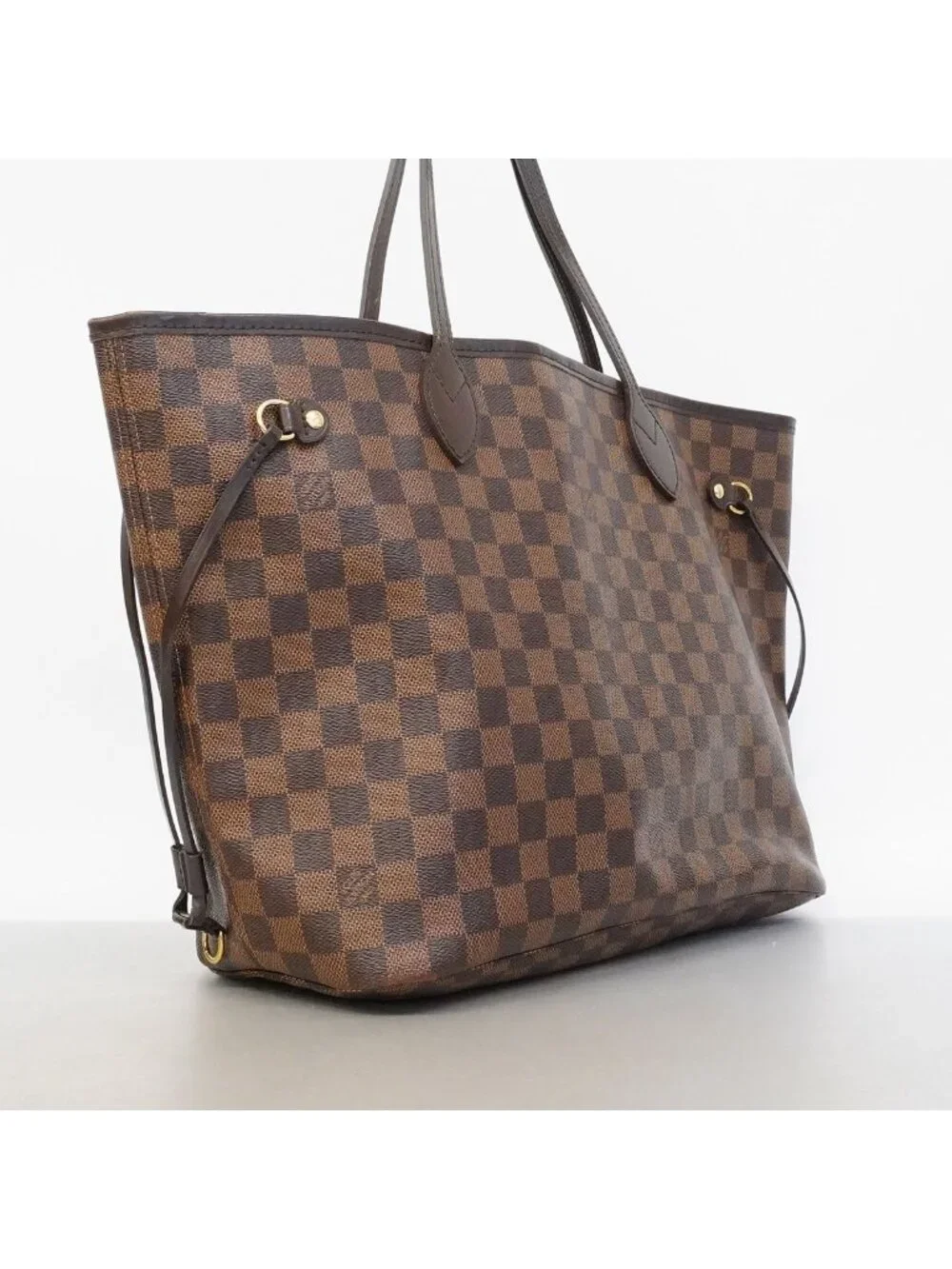 Louis Vuitton Tote Bag Damier Neverfull MM Rose Ballerine Ebene